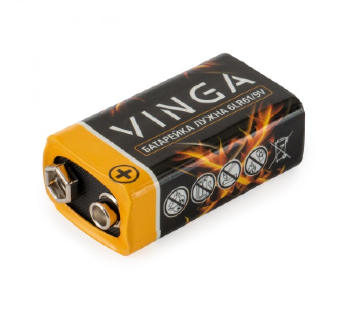Vinga Батарейка 9V 6LR61 Alkaline Vinga (VJAB9V1)