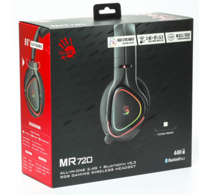 Навушники A4Tech Bloody MR720 RGB Black (4711421988872)
