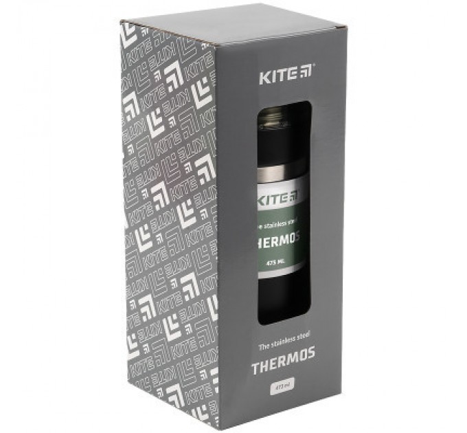 Kite Поїльник-непроливайка Kite термос 473 мл, чорний (K21-320-03)