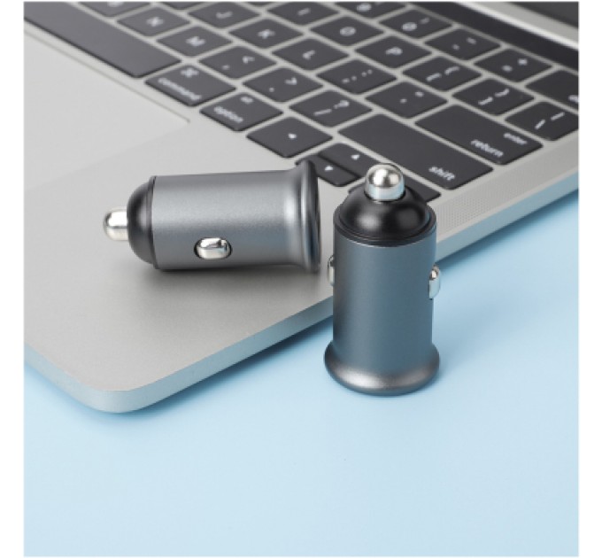 ColorWay Зарядний пристрій ColorWay 2USB Car (Type-C PD20W + USB QC3.0 ) (38W) Gray (CW-CHA029PD-GR)