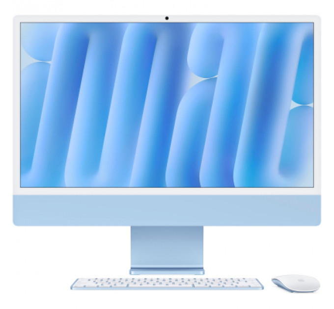 Комп'ютер Apple 24" iMac Retina 4.5K / Apple M4 (8-c/CPU, 8-c/GPU), 16, 256, Blue (MWUF3UA/A)