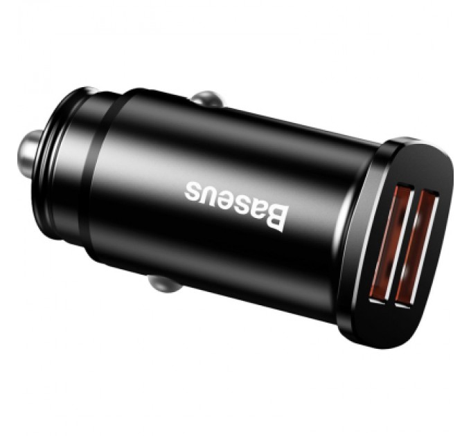 Baseus Зарядний пристрій Baseus Square metal A+A 30W Black (CCALL-DS01)