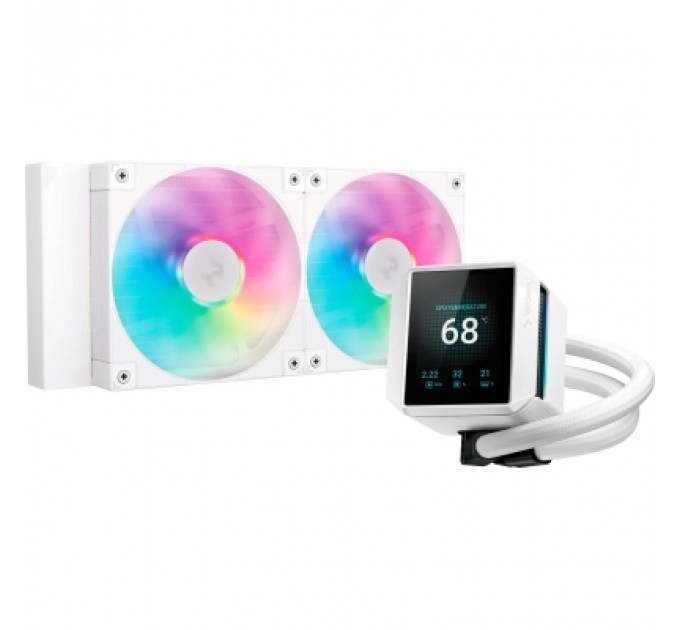 Система рідинного охолодження Deepcool Mystique 240 ARGB White (R-LX240-WHDSNMCP-G-1)