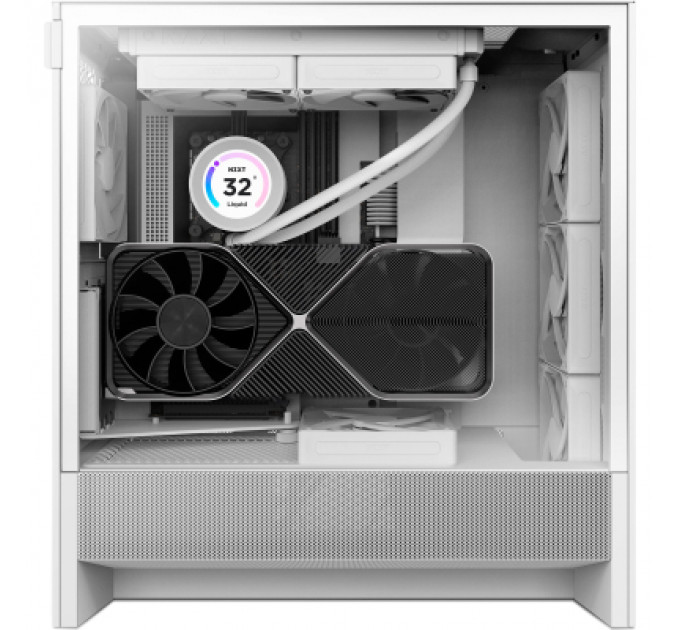 Корпус NZXT H5 Flow Compact All White (CC-H52FW-01)