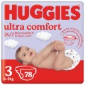 Huggies Підгузки Huggies Ultra Comfort 3 (4-9 кг) Mega 78 шт (5029053548760)
