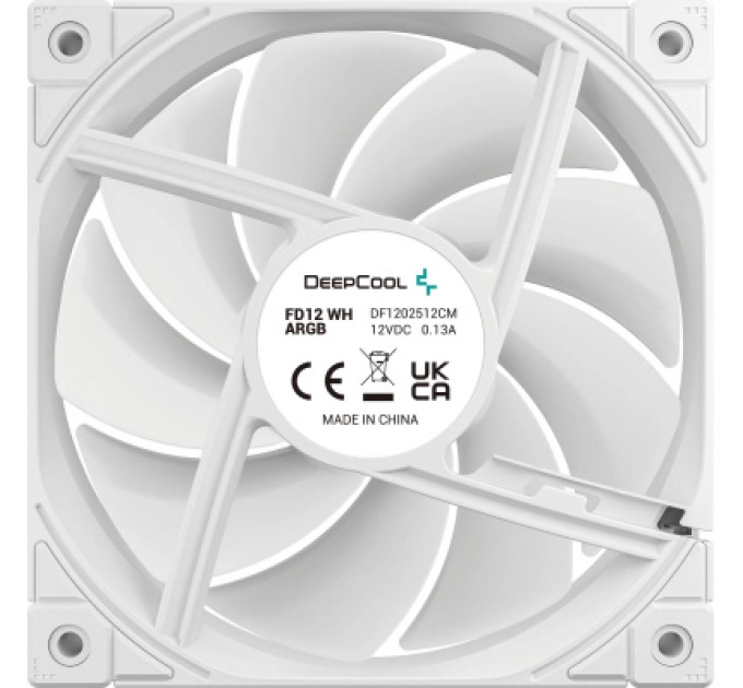 Кулер до корпусу Deepcool FD12 ARGB WH (R-FD12-WHAPN1-G)