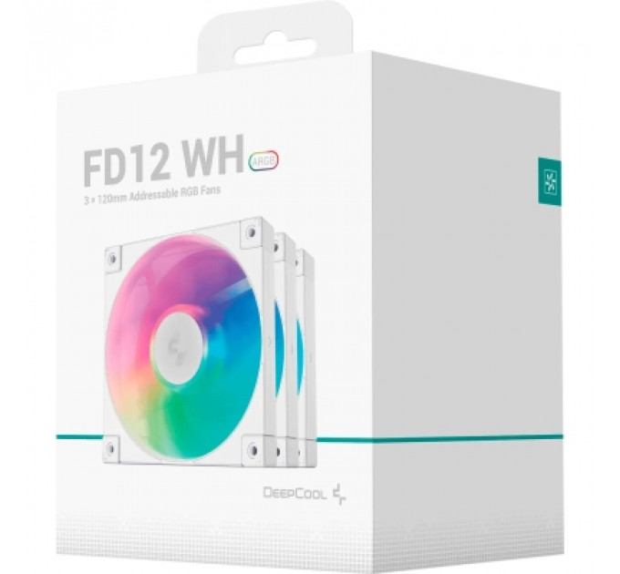 Кулер до корпусу Deepcool FD12 ARGB WH-3 IN 1 (R-FD12-WHAPN3-G)