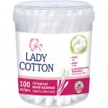 Ватні палички Lady Cotton в банці 100 шт. (4823071607581)