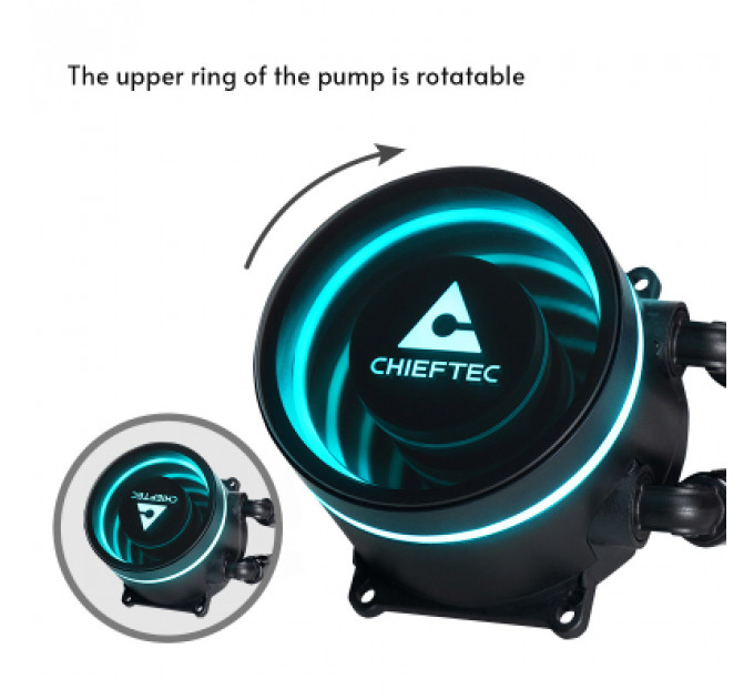 Система рідинного охолодження Chieftec Iceberg 240 DARK (CLC-240-BLK)