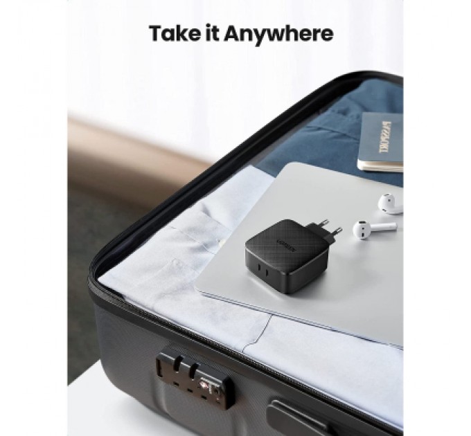 Зарядний пристрій Ugreen CD216 66W 2xType-C PD Charger (Black) (70867)