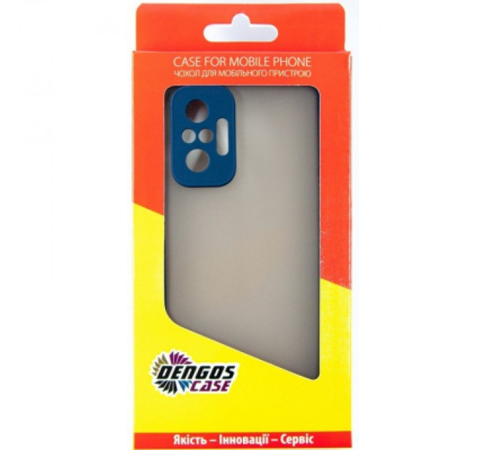Dengos Чохол до мобільного телефона Dengos Matte Xiaomi Redmi Note 10 Pro (blue) (DG-TPU-MATT-78)