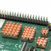 Додаткове обладнання до промислового ПК Raspberry Pi Комплект радіаторів для Raspberry Pi 4, мідь, 4 шт (105170) (105170)