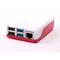 Додаткове обладнання до промислового ПК Raspberry Pi Корпус для Raspberry Pi 4 Model B, офіційний червоно-білий (KP4RW)
