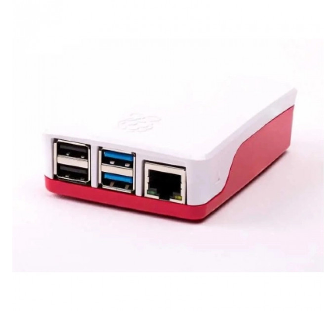 Додаткове обладнання до промислового ПК Raspberry Pi Корпус для Raspberry Pi 4 Model B, офіційний червоно-білий (KP4RW)