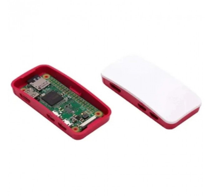 Додаткове обладнання до промислового ПК Raspberry Pi Корпус для Raspberry Pi Zero/Zero2, офіційний червоно-білий (SC0049) (SC0049)
