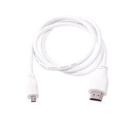 Додаткове обладнання до промислового ПК Raspberry Pi Кабель microHDMI-HDMI для Raspberry Pi 2м офіційний білий (SC0531)