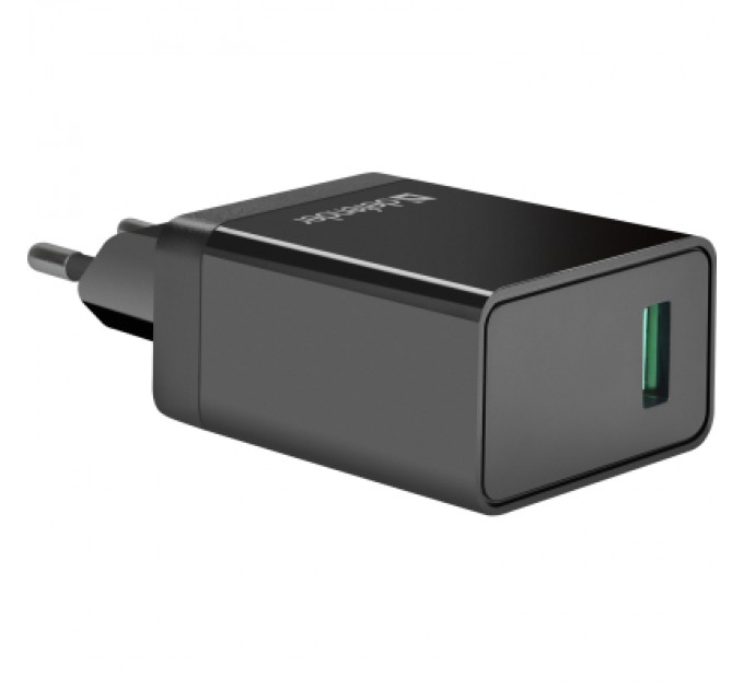 Defender Зарядний пристрій Defender UPA-101 black, 1 USB, QC 3.0, 18W (83573)