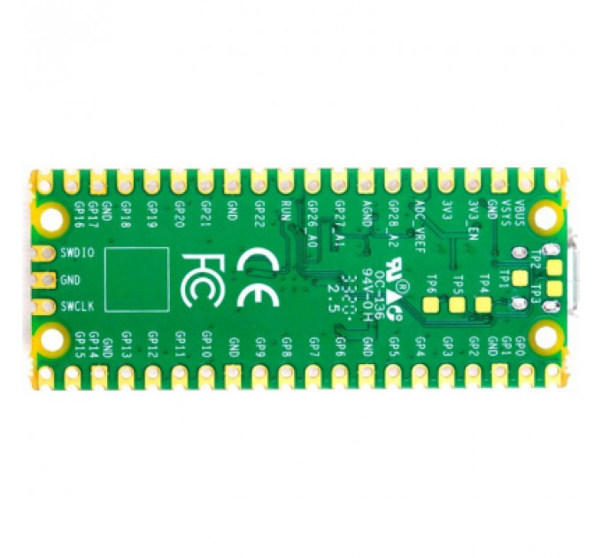 Додаткове обладнання до промислового ПК Raspberry Pi Мікроконтролер Raspberry Pi Pico (SC0915) (SC0915)