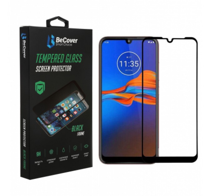 BeCover Скло захисне BeCover Motorola Moto E6i Black (706654)