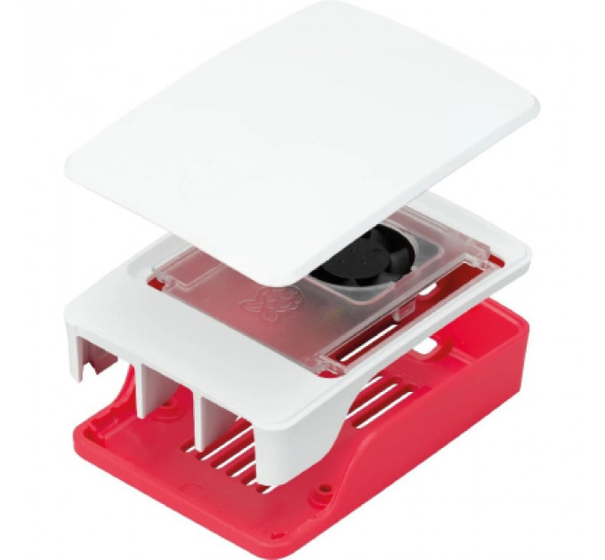 Додаткове обладнання до промислового ПК Raspberry Pi Корпус червоно-білий для Raspberry Pi 5 офіційний (SC1159)