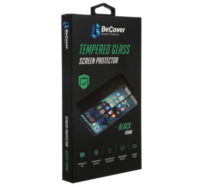 BeCover Скло захисне BeCover Apple iPhone 13 / 13 Pro Black (706663)
