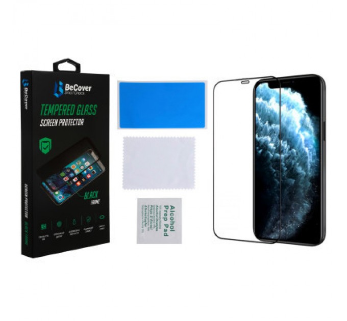 BeCover Скло захисне BeCover Apple iPhone 13 / 13 Pro Black (706663)