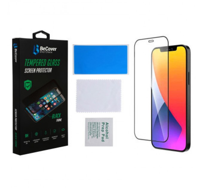 BeCover Скло захисне BeCover Apple iPhone 13 Pro Max Black (706664)