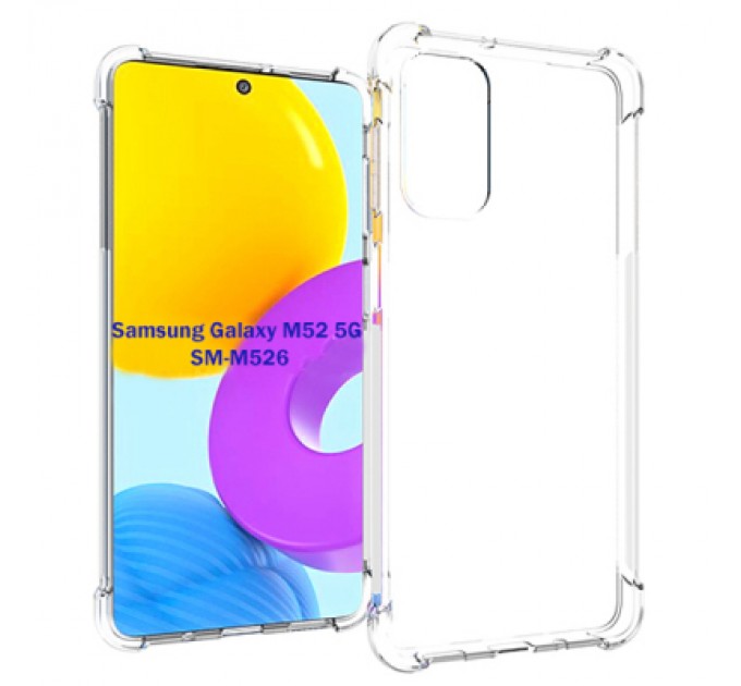 BeCover Чохол до мобільного телефона BeCover Anti-Shock Samsung Galaxy M52 5G SM-M526 Clear (706960)