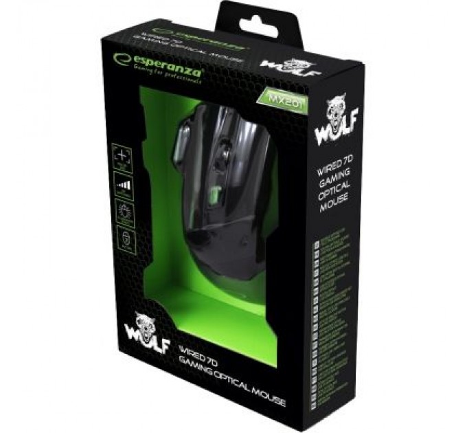 Мишка Esperanza MX201 Wolf green (EGM201G)