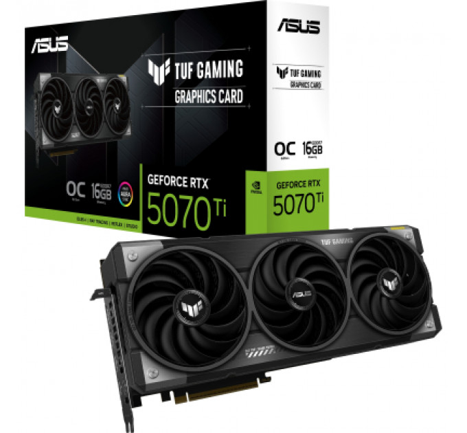 Відеокарта ASUS GeForce RTX5070 Ti 16GB TUF OC GAMING (TUF-RTX5070TI-O16G-GAMING)
