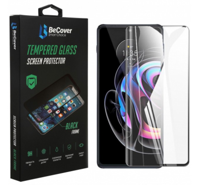 BeCover Скло захисне BeCover Motorola Moto Edge 20 Lite Black (706898)