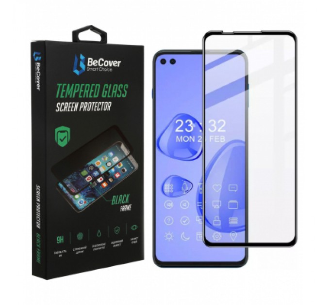 BeCover Скло захисне BeCover Motorola Moto G100 Black (706895)