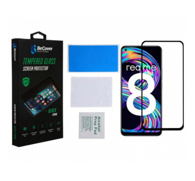 BeCover Скло захисне BeCover Realme 8 / 8 Pro Black (706684)