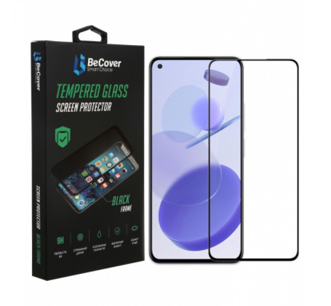 BeCover Скло захисне BeCover Xiaomi Mi 11 Lite Black (706909)
