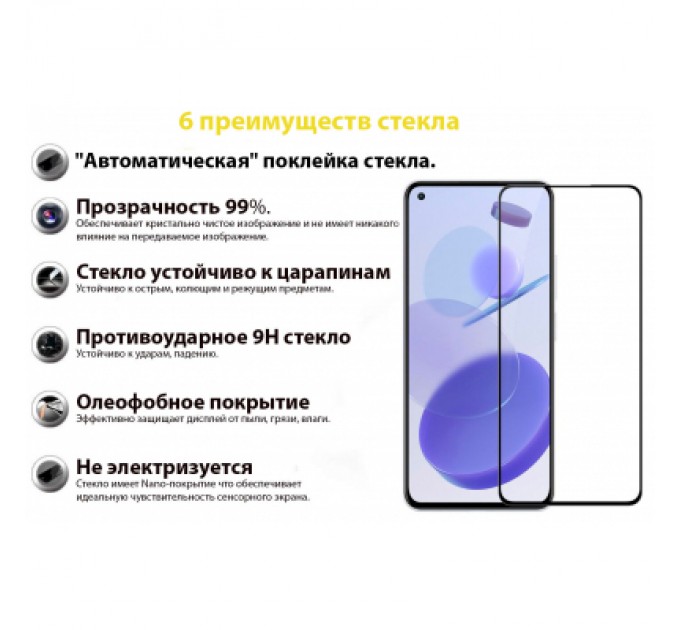 BeCover Скло захисне BeCover Xiaomi Mi 11 Lite Black (706909)