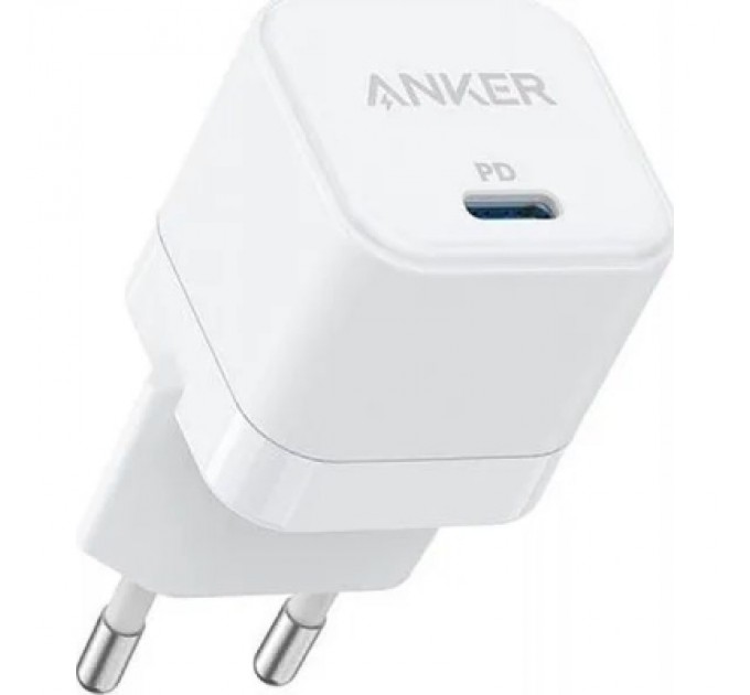 Зарядний пристрій Anker PowerPort III 20W Cube (White) (A2149G21)