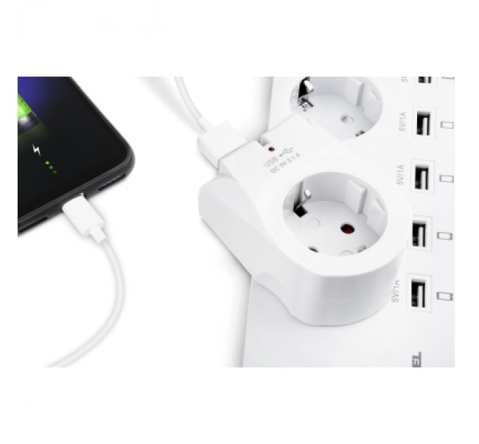 REAL-EL Зарядний пристрій REAL-EL 2*USB 10W (CS-25)