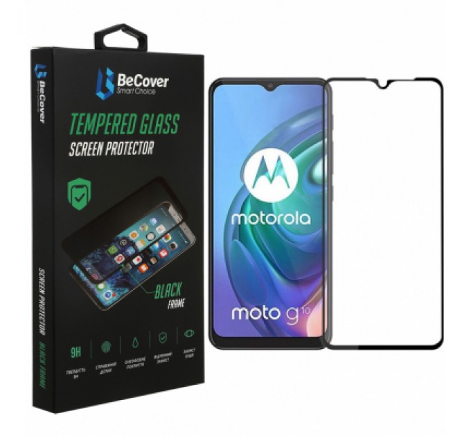 BeCover Скло захисне BeCover Motorola Moto G20 Black (706453)
