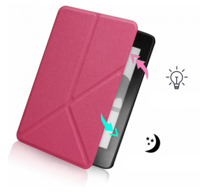Чохол до електронної книги BeCover Ultra Slim Origami Amazon Kindle Paperwhite 12th Gen. 2024 7" Hot Pink (712843)