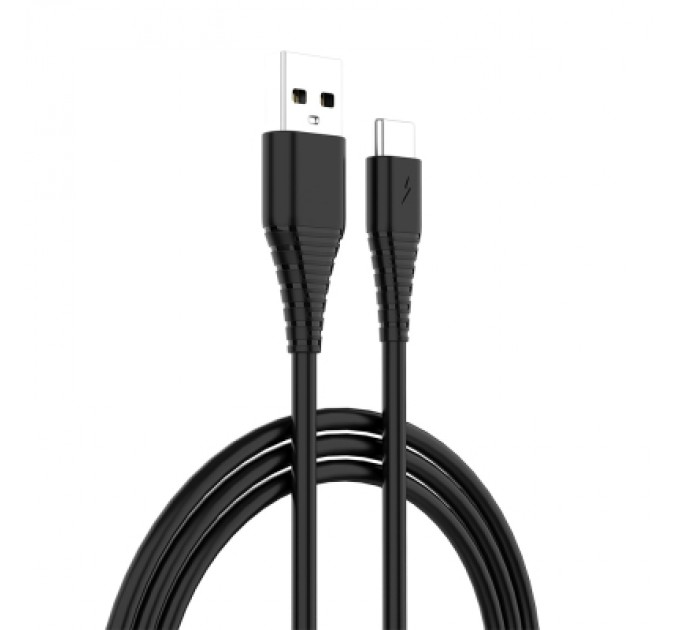 ColorWay Зарядний пристрій ColorWay 1USB Quick Charge 3.0 (18W) black + cable Type C (CW-CHS013QCC-BK)
