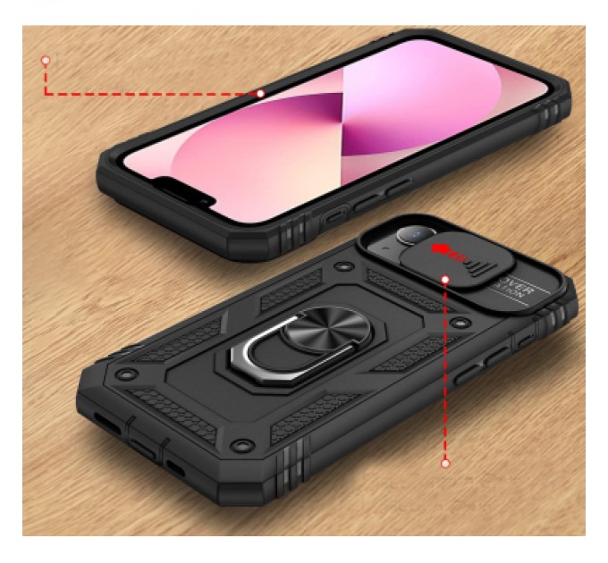 BeCover Чохол до мобільного телефона BeCover Military Apple iPhone 13 Black (707103)