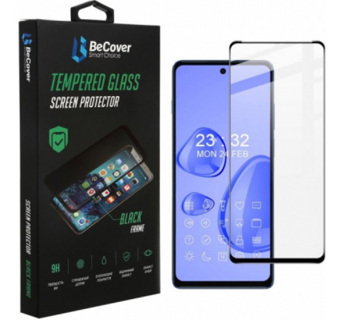 BeCover Скло захисне BeCover Motorola Moto G200 Black (707242)
