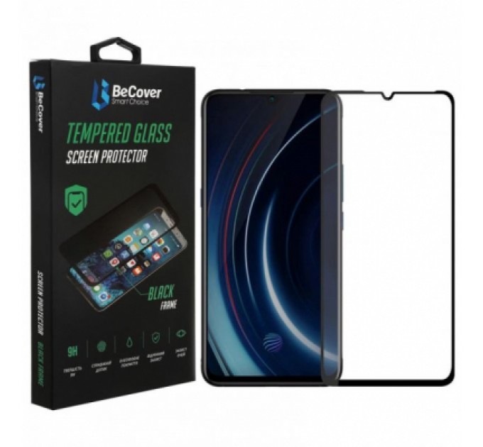 BeCover Скло захисне BeCover Vivo Y15s / Y15a Black (707250)