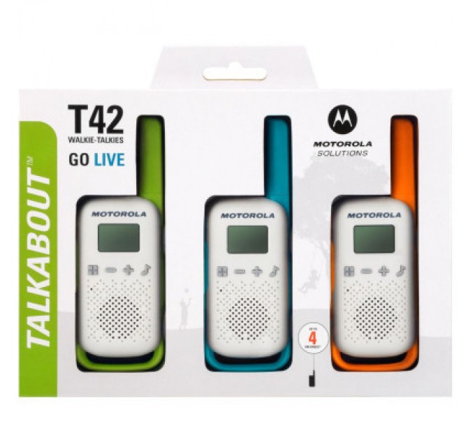 Motorola Портативна рація Motorola TALKABOUT T42 Triple Pack (B4P00811MDKMAW)