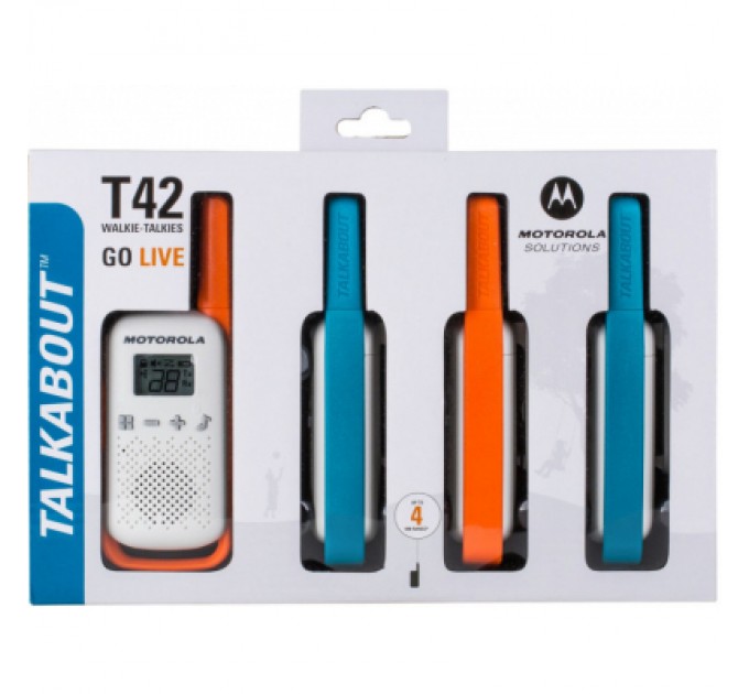 Motorola Портативна рація Motorola TALKABOUT T42 Quad Pack (B4P00811MDKMAQ)