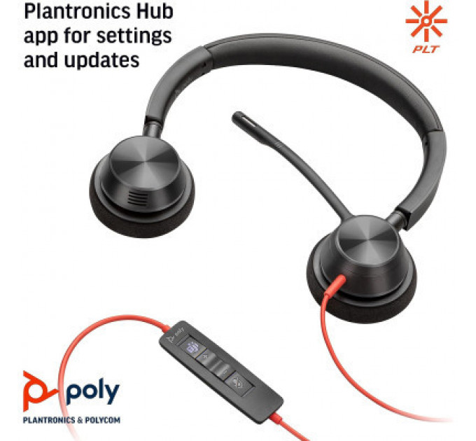 Навушники Poly Blackwire 3320-M USB-A/C (8X220AA)