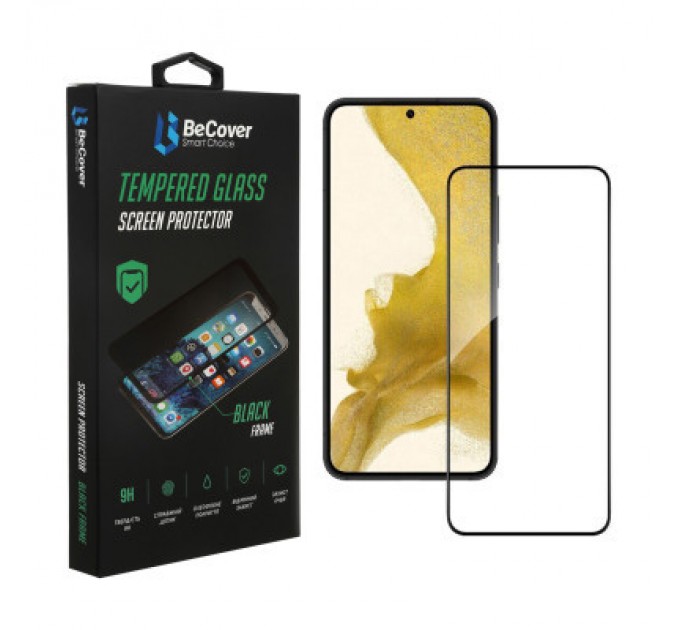BeCover Скло захисне BeCover Samsung Galaxy S22 SM-S901 Black (707314)