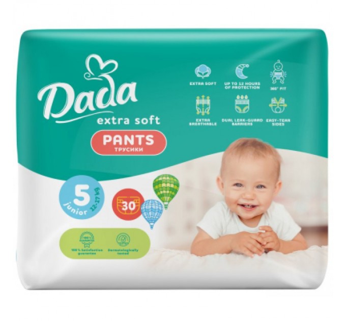Dada Підгузки Dada Extra Soft 5 Junior (12-17 кг) 30 шт (4820174980658)