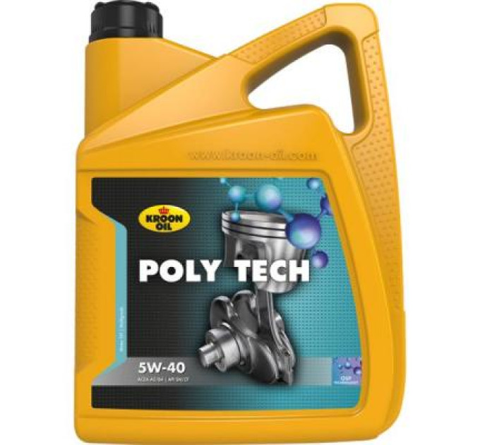 Kroon-Oil Моторна олива Kroon-Oil POLY TECH 5W-40 5л (KL 36140)
