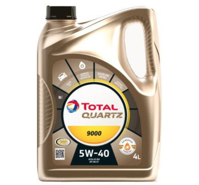 Total Моторна олива Total QUARTZ 9000 5W-40 4л (TL 216565)